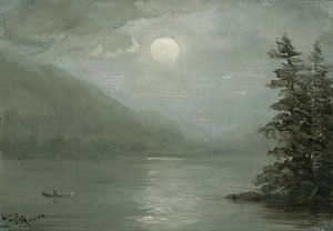 Moonscape, Sunset, And Autumn (3 Works) by Nelson Augustus Moore