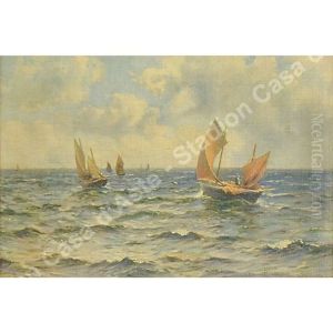 Marine (2 Works) by William Moore