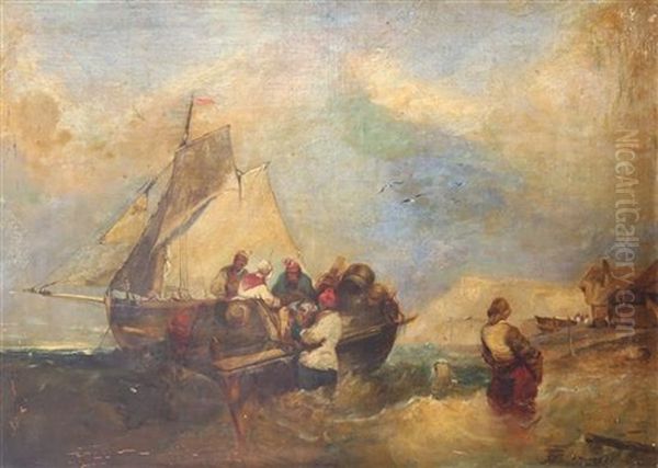 Sailors Unloading Goods - view 1