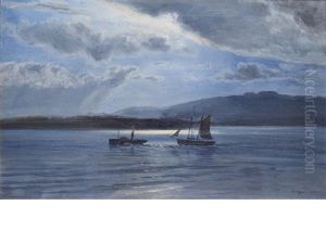 The Traeth Maur, Moonlight And Twilight The Traeth Maur, Moonlight And Twilight