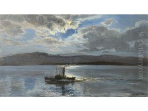 A Clyde Puffer Off The West Coast by Henry Moore