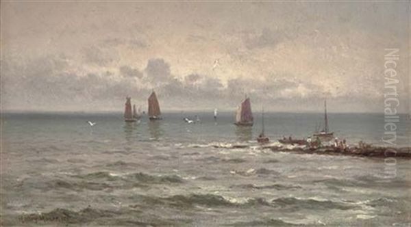 A Grey Day, Yorkshire Coast - view 1