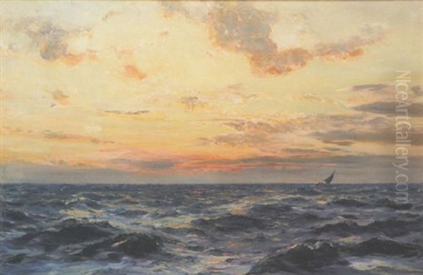 Sunset Over The Sea - view 1