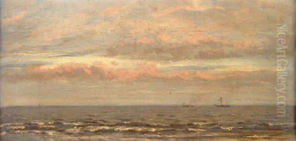 Shoreline At Sunset - view 1