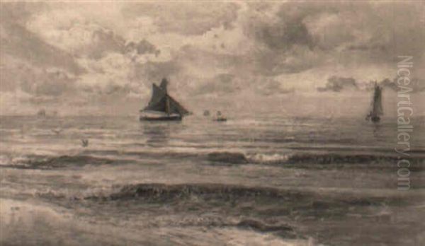 Coasting Vessels Becalmed - view 1