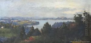 Auckland Harbour by Horace Millichamp Moore-Jones