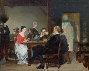 La Partie De Cartes by Frans Moormans
