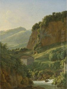 View Of The Ravine At San Cosimato