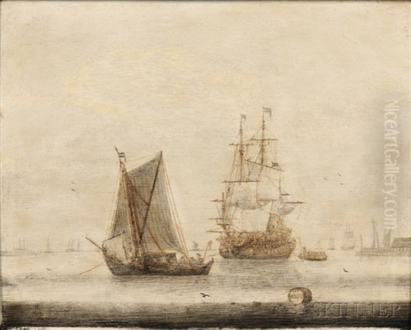 Vessels In A Quiet Harbor - view 1