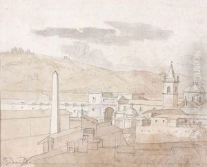 Vue De Rome by Jean Joseph Xavier Bidault