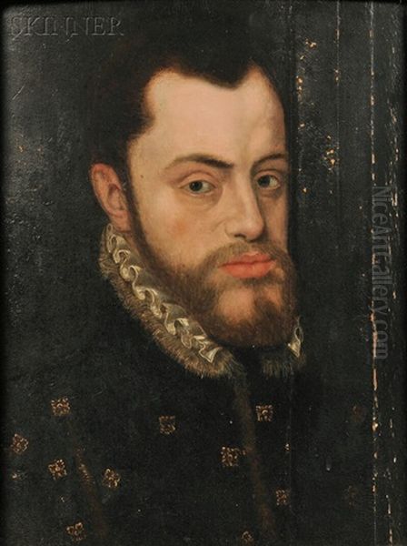 After Giacomo Antonio Moro Copy Of The Portrait Of Philip Ii Of Spain by Antonis Mor Van Dashorst