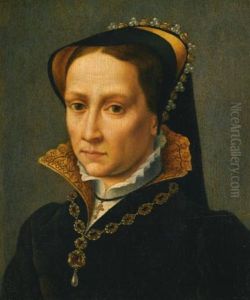 Portrait Of Queen Mary I (1516-1558) by Antonis Mor Van Dashorst