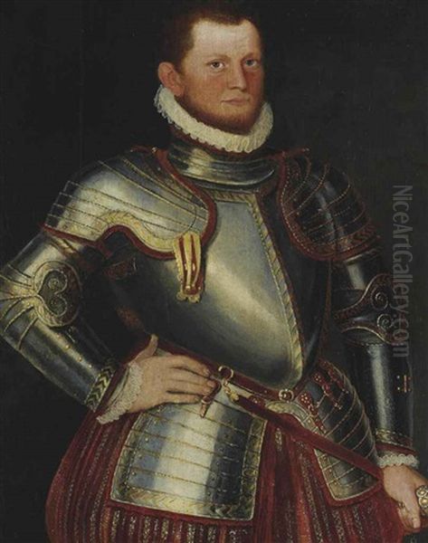 Portrait Of A Gentleman, Three-quarter-length, In Armour - view 1