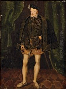 Portrait De Don Carlo, Fils De Philippe Ii D'espagne by Antonis Mor Van Dashorst