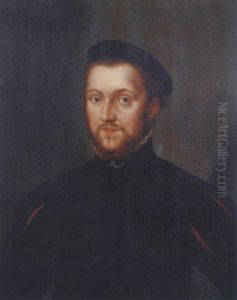 Portrait Of A Man, Aged 26, In A Black Doublet And White Shirt