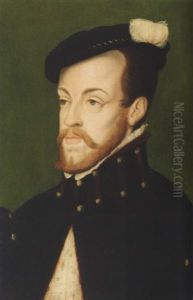 Portrait Of King Philip Ii Of Spain by Antonis Mor Van Dashorst