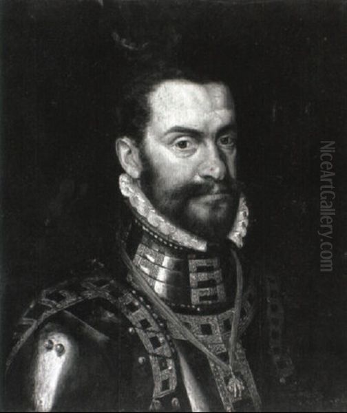Portrait Of A Nobleman In Armor Wearing The Order Of The Golden Fleece - view 1