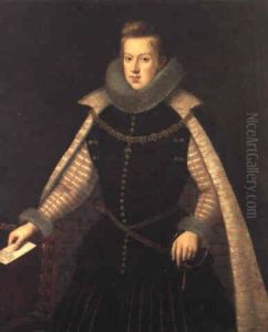 Portrait Of King Philip Ii Of Spain by Antonis Mor Van Dashorst