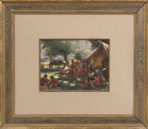 Gypsy Encampment by Francis Luis Mora