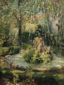 A Fountain In Granada by Francis Luis Mora