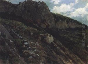 Paisaje De Montana Pedregosa by Tomas Moragas Torras
