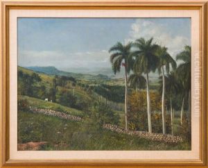Landscape With Palm Trees by Eduardo Morales