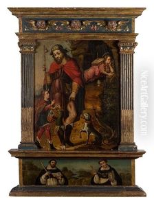 San Roque Y Magdalena Penitente by Luis de Morales