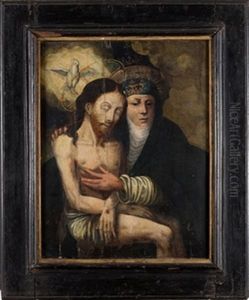 Llanto Por El Cristo Muerto by Luis de Morales