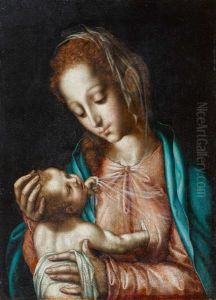 Madonna Mit Kind - La Virgen De La Leche (luis De Morales Und Atelier) by Luis de Morales