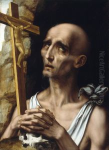 Saint Jerome In The Wilderness by Luis de Morales