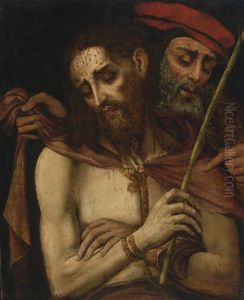 Christ As The Man Of Sorrows by Luis de Morales