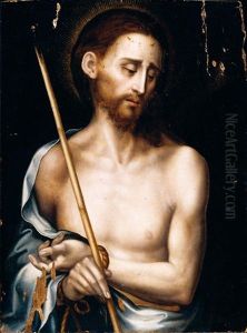 Christ As Man Of Sorrows by Luis de Morales