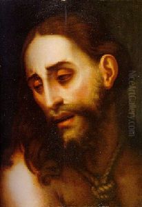 Head Of Christ With A Rope Around His Neck