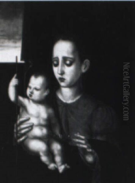 Madonna And Child With A Yarnwinder - view 1