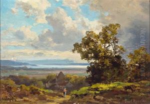 Seenlandschaft An Einem Prachtvollem Sommertag Bei Abziehendem Gewitter by Paul Moralt