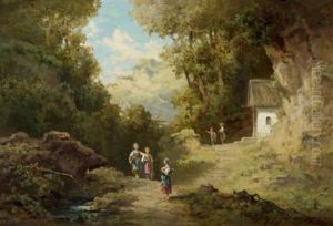 Kinder Auf Dem Schulweg by Willy Moralt
