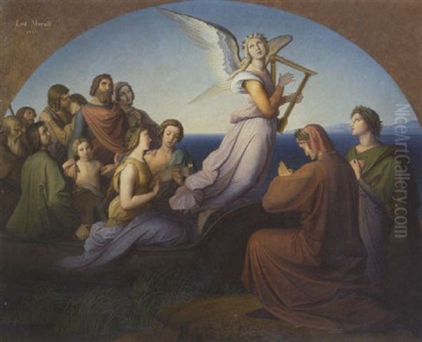 Der Dichter Dante Auf Dem Weg Zum Irdischen Paradies - view 1