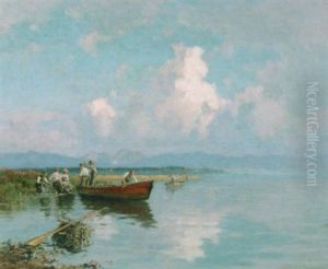 Fishermen On The Chiemsee Fishermen On The Chiemsee