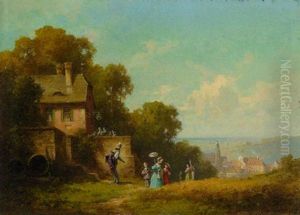 Sonntagsspaziergang In Der Biedermeierzeit by Willy Moralt
