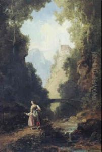 Madchen Am Bach by Willy Moralt