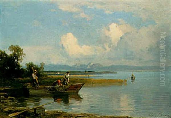 Chiemsee Mit Ausblick Auf Hochfellin Und Hochgern - view 1