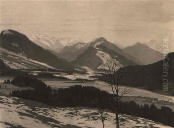 Blick Auf Das Isartal Bei Bad Tolz - view 1