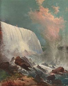 Woman In The Garden by Edward Moran