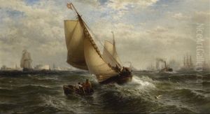 New York Bay by Edward Moran