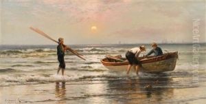Sunrise On The Coast by Edward Moran
