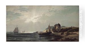 Morning On Staten Island Shore by Edward Moran