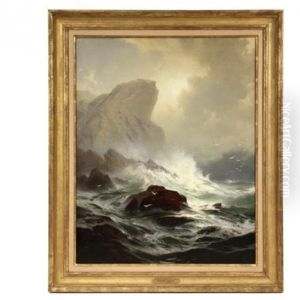 The Devil's Crag, Grand Manan (monhegan, Maine) by Edward Moran
