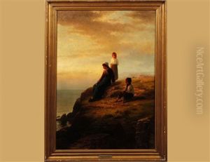Waiting For The Skipper by Edward Moran