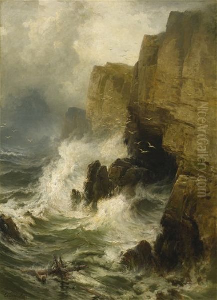 Cliffs In A Storm - view 1