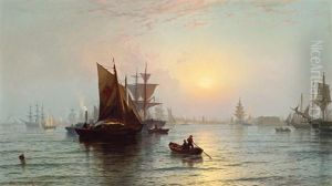 Summer Morning, New York Bay by Edward Moran